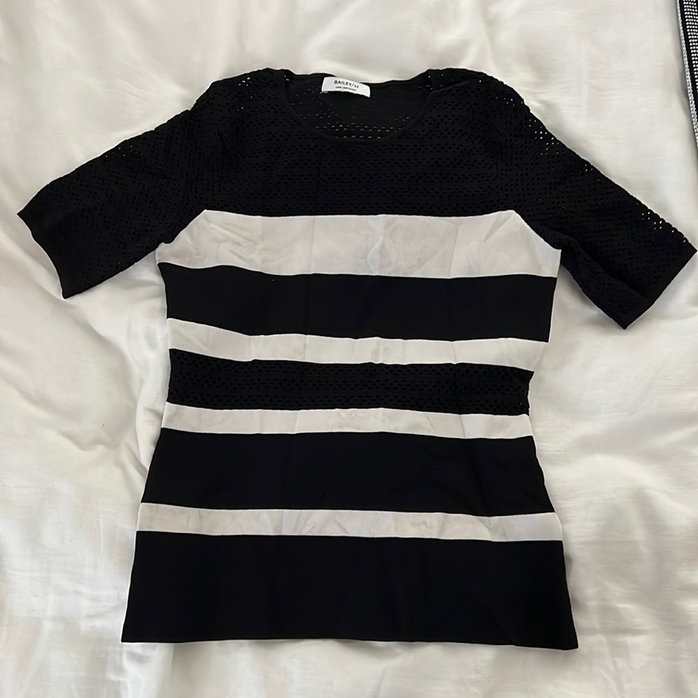 Mesh Striped Top